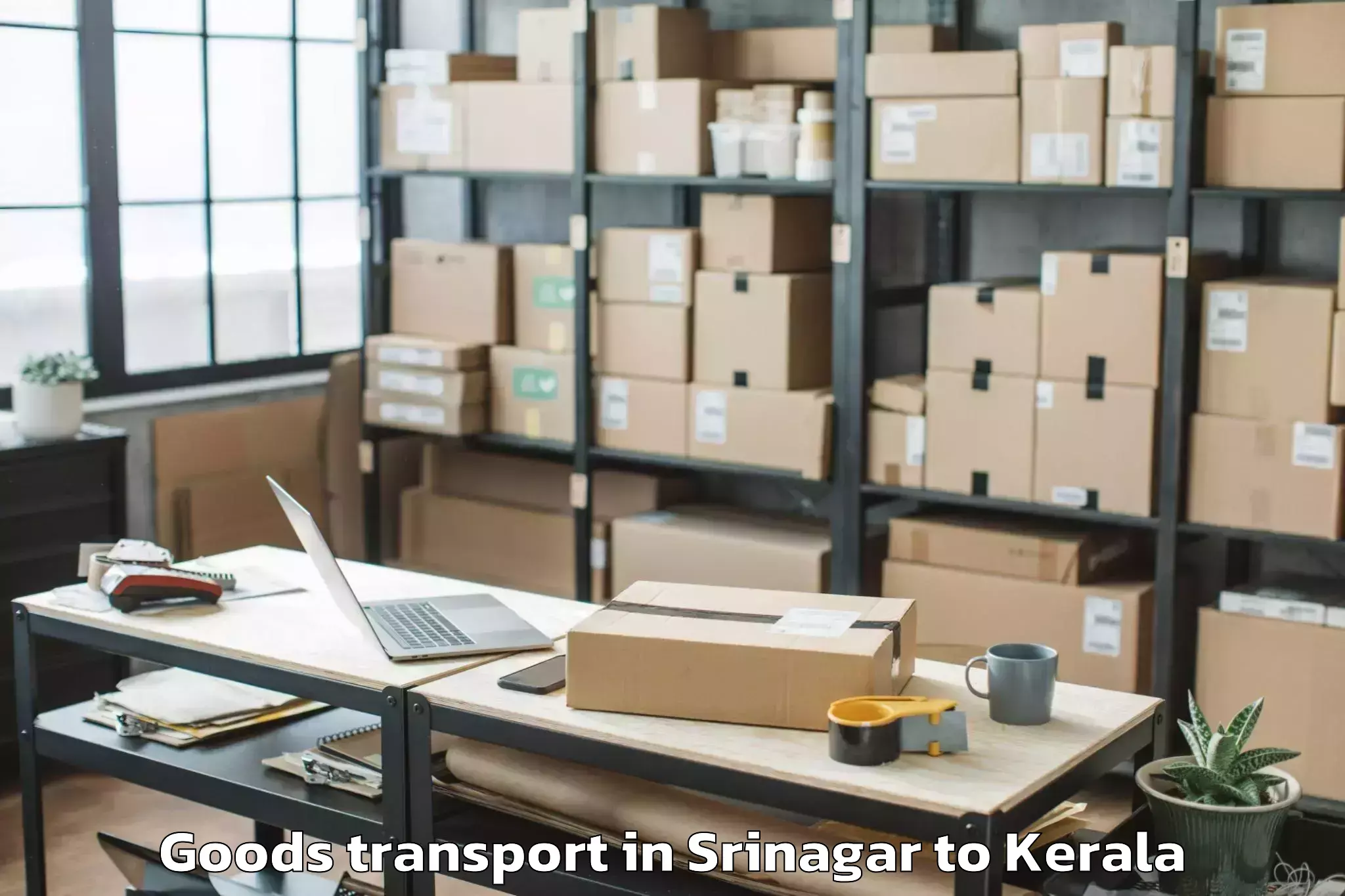 Book Srinagar to Cheruvathur Goods Transport